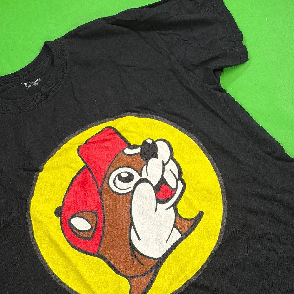 Buc-ee's Big Beaver Logo Graphic T-Shirt Mens L Black Texas Travel Center Bucees